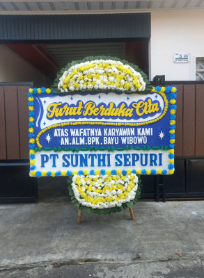 Papan Bunga Duka di Melawai