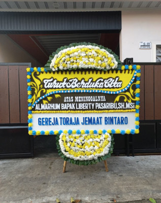 Papan Bunga Duka di Melawai